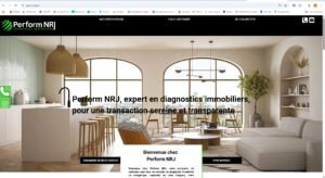 page daccueil site Perform NRJ